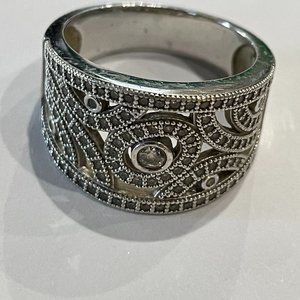 Vintage Wedding Band Sterling Silver